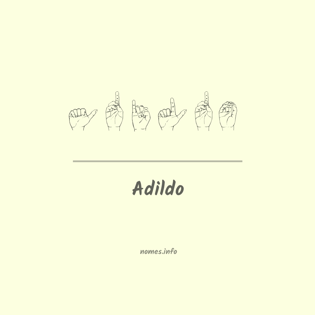 Adildo em Libras
