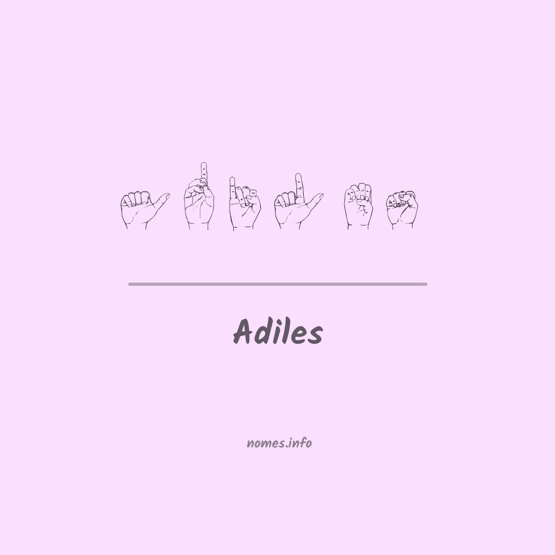 Adiles em Libras