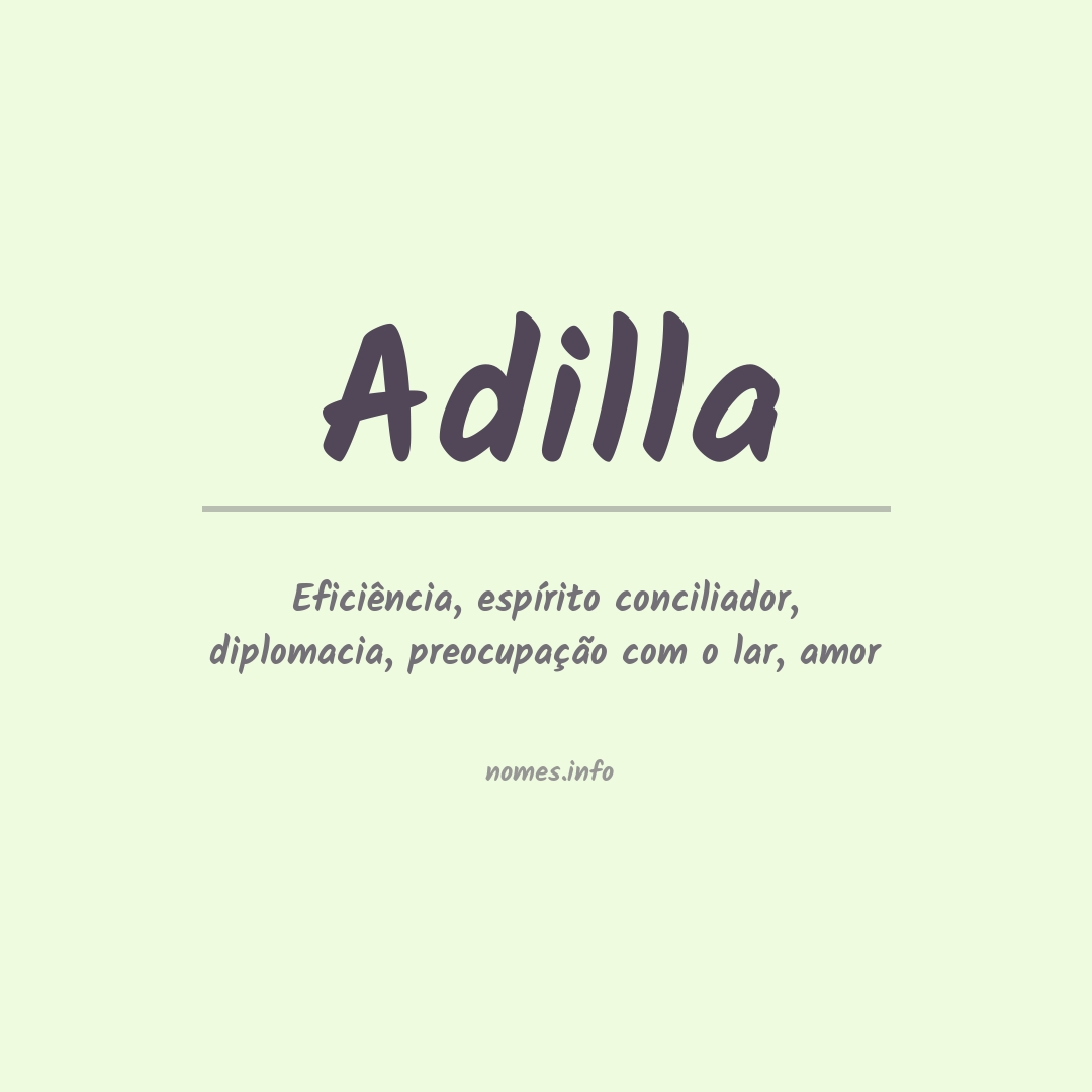 Significado do nome Adilla