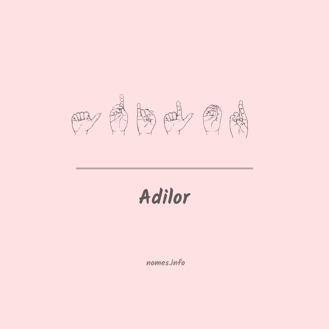 Adilor em Libras
