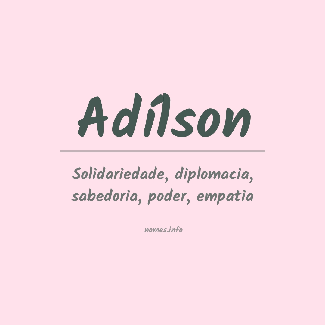 Significado do nome Adílson