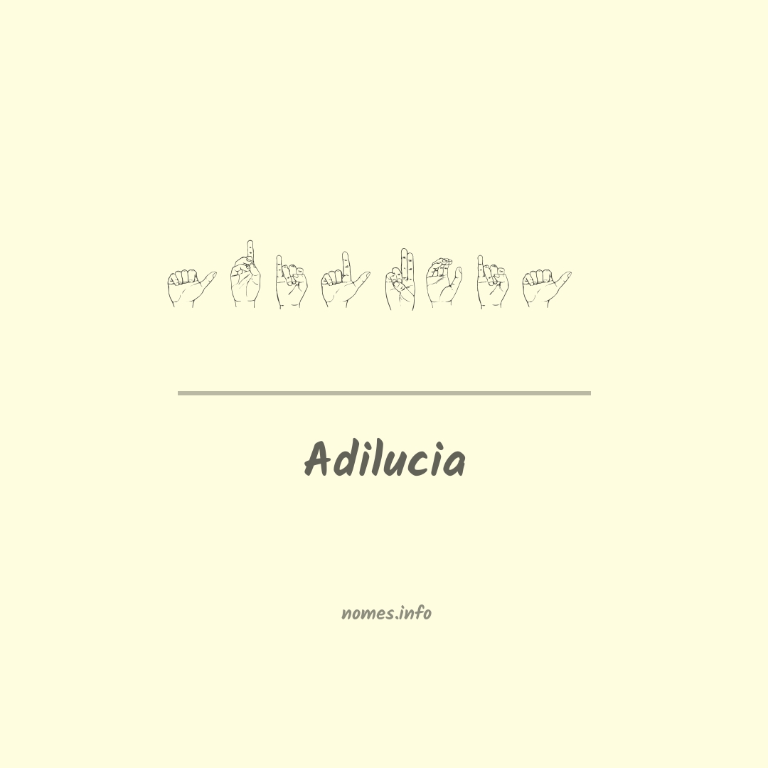 Adilucia em Libras