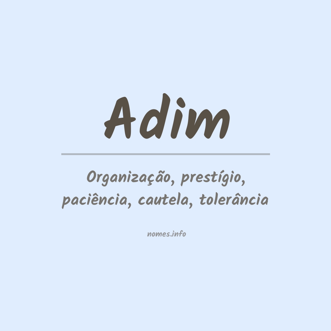 Significado do nome Adim