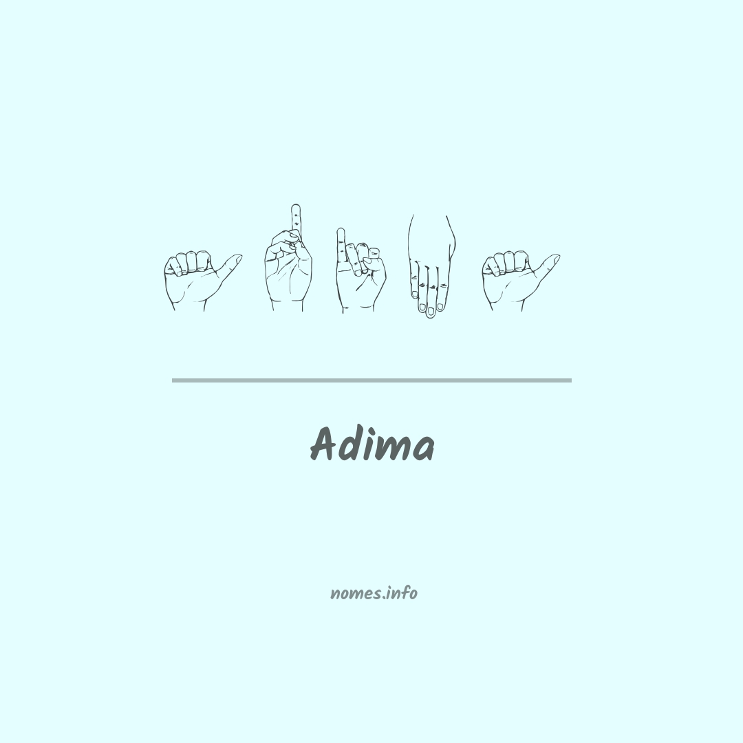Adima em Libras