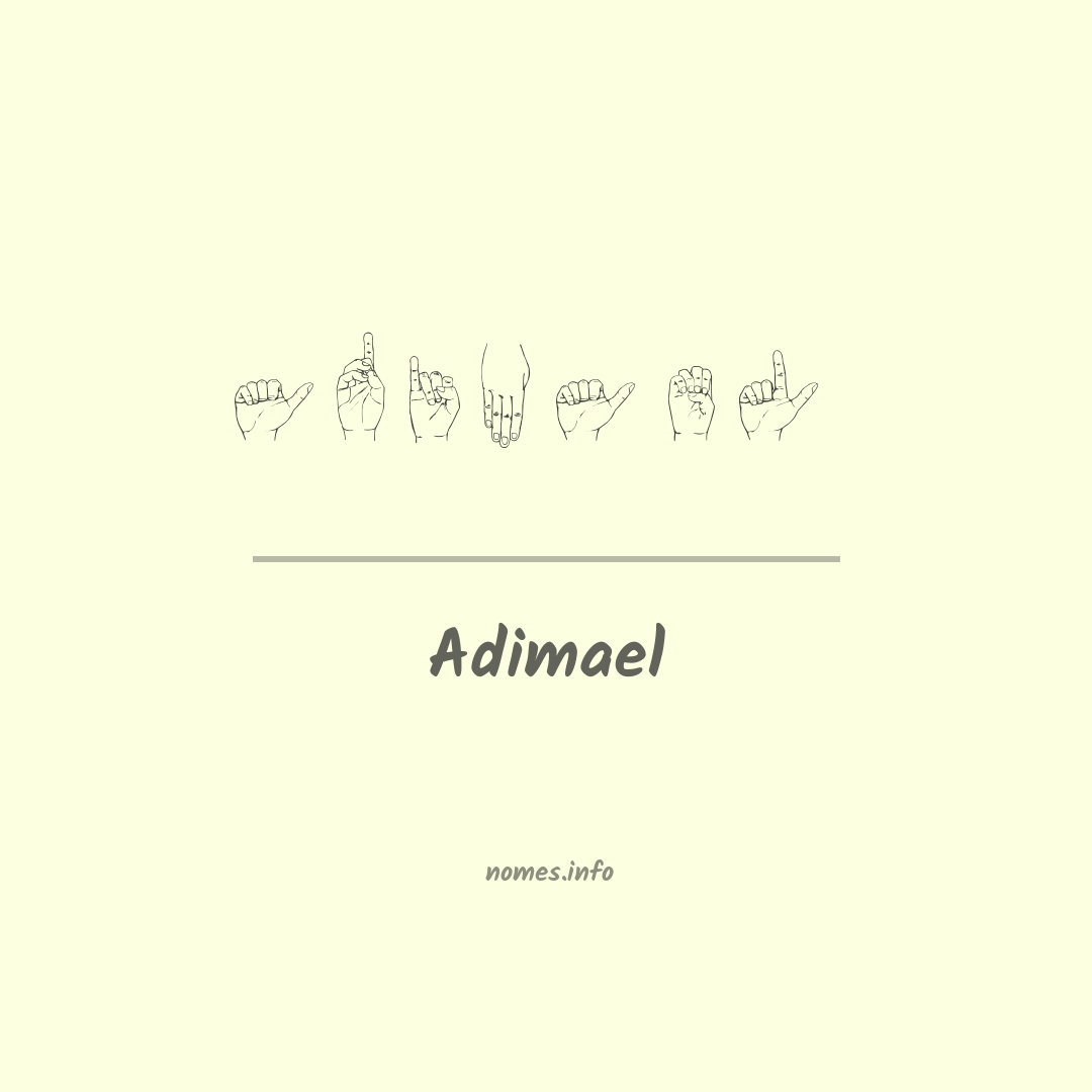 Adimael em Libras