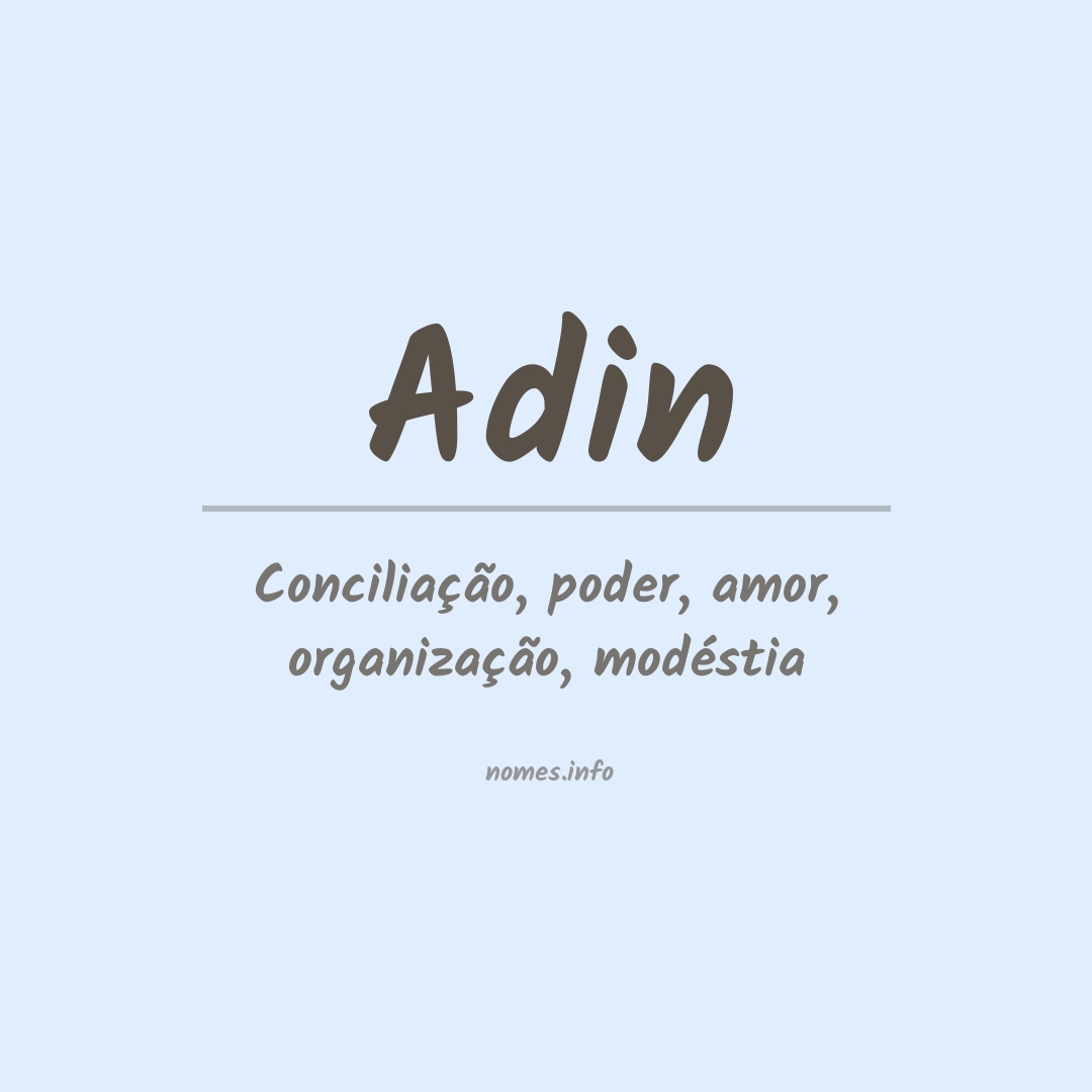 Significado do nome Adin