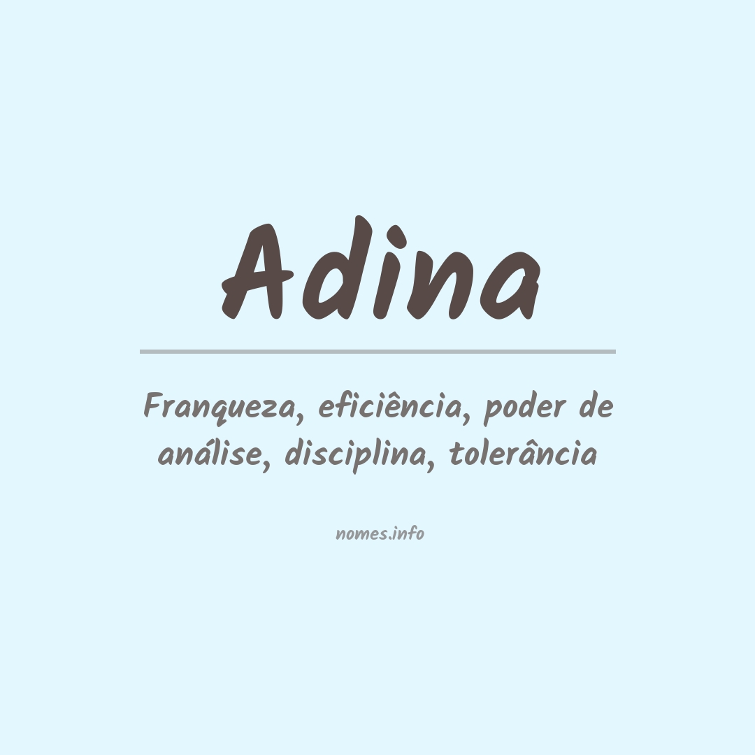 Significado do nome Adina