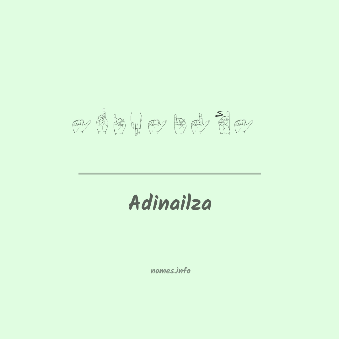 Adinailza em Libras