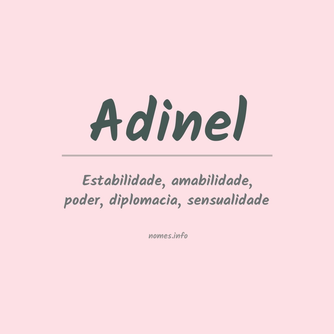 Significado do nome Adinel