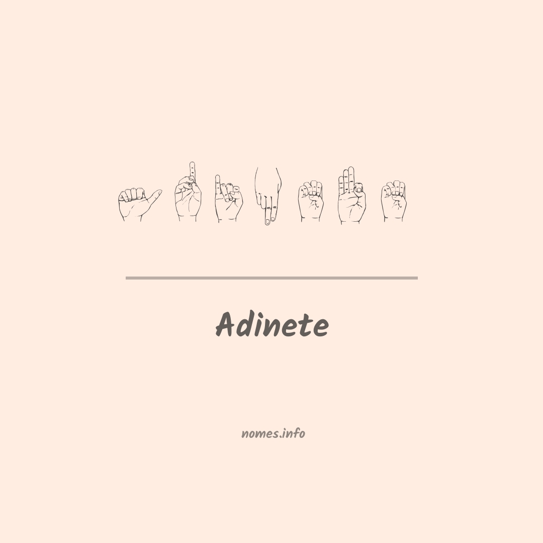 Adinete em Libras