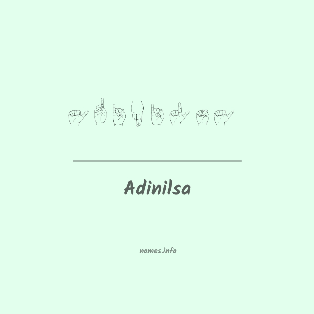 Adinilsa em Libras