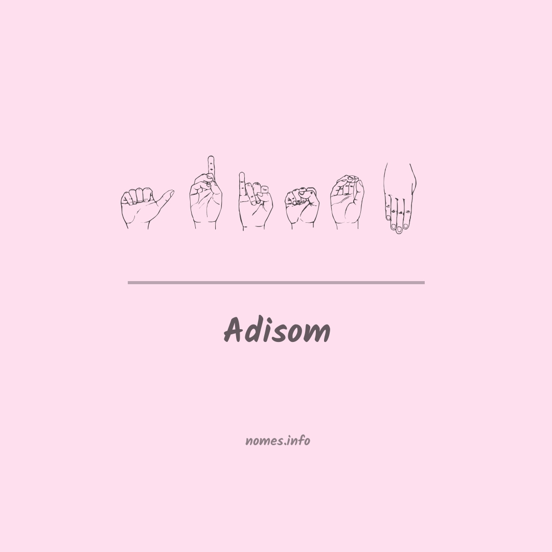 Adisom em Libras