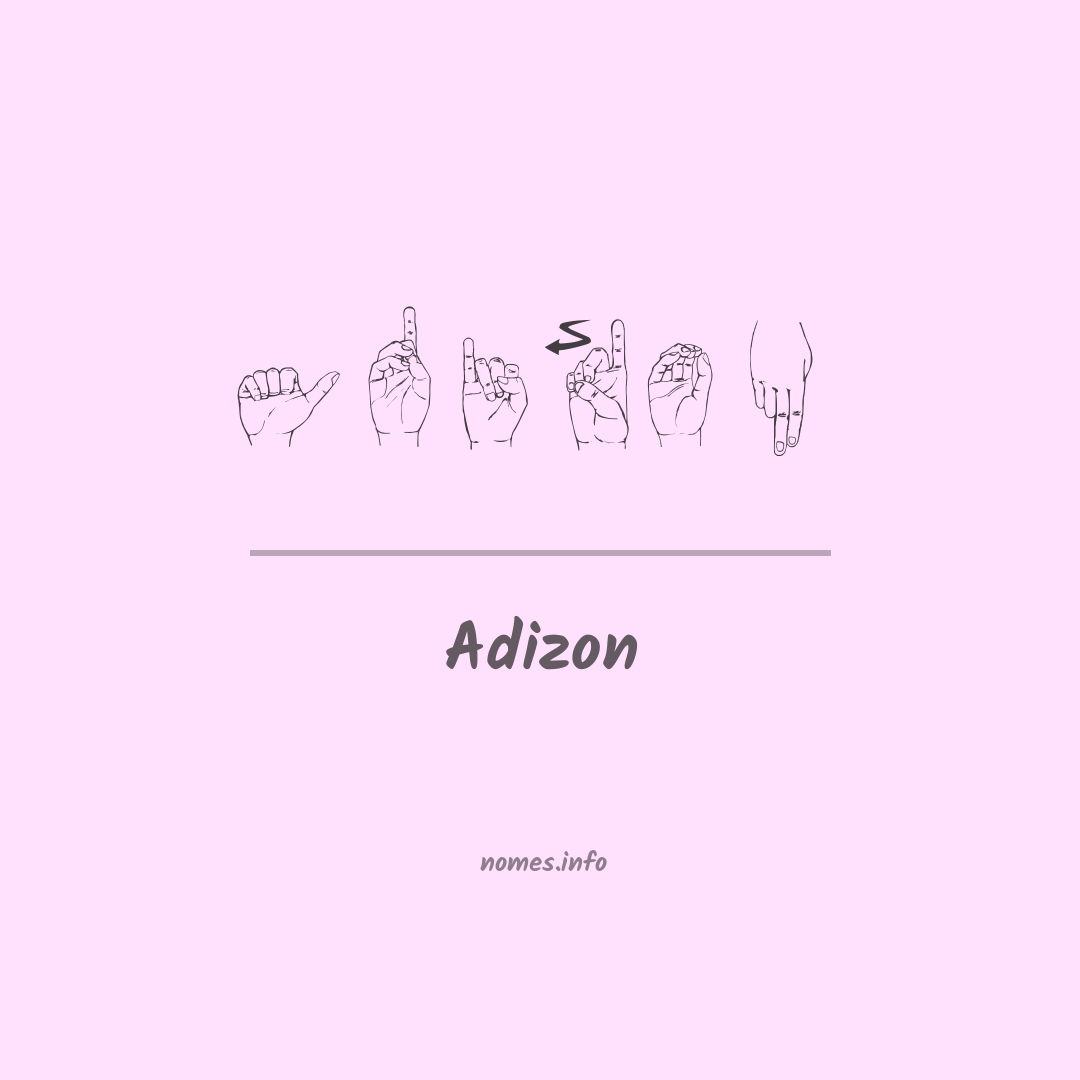 Adizon em Libras