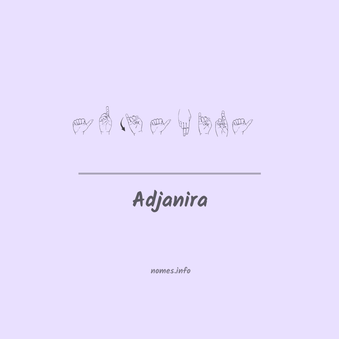 Adjanira em Libras