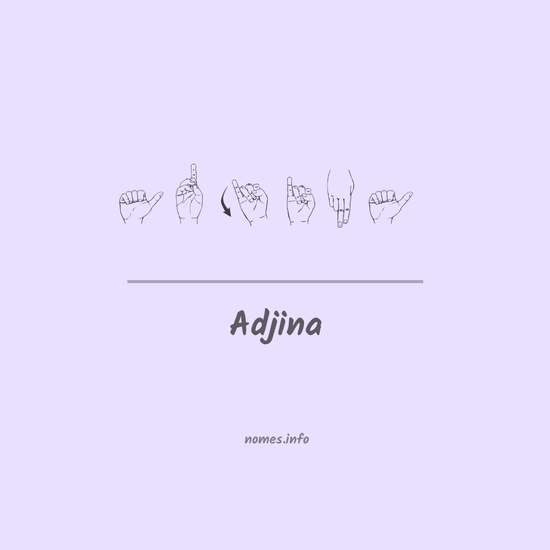 Adjina em Libras