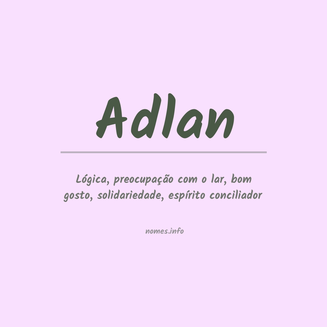 Significado do nome Adlan