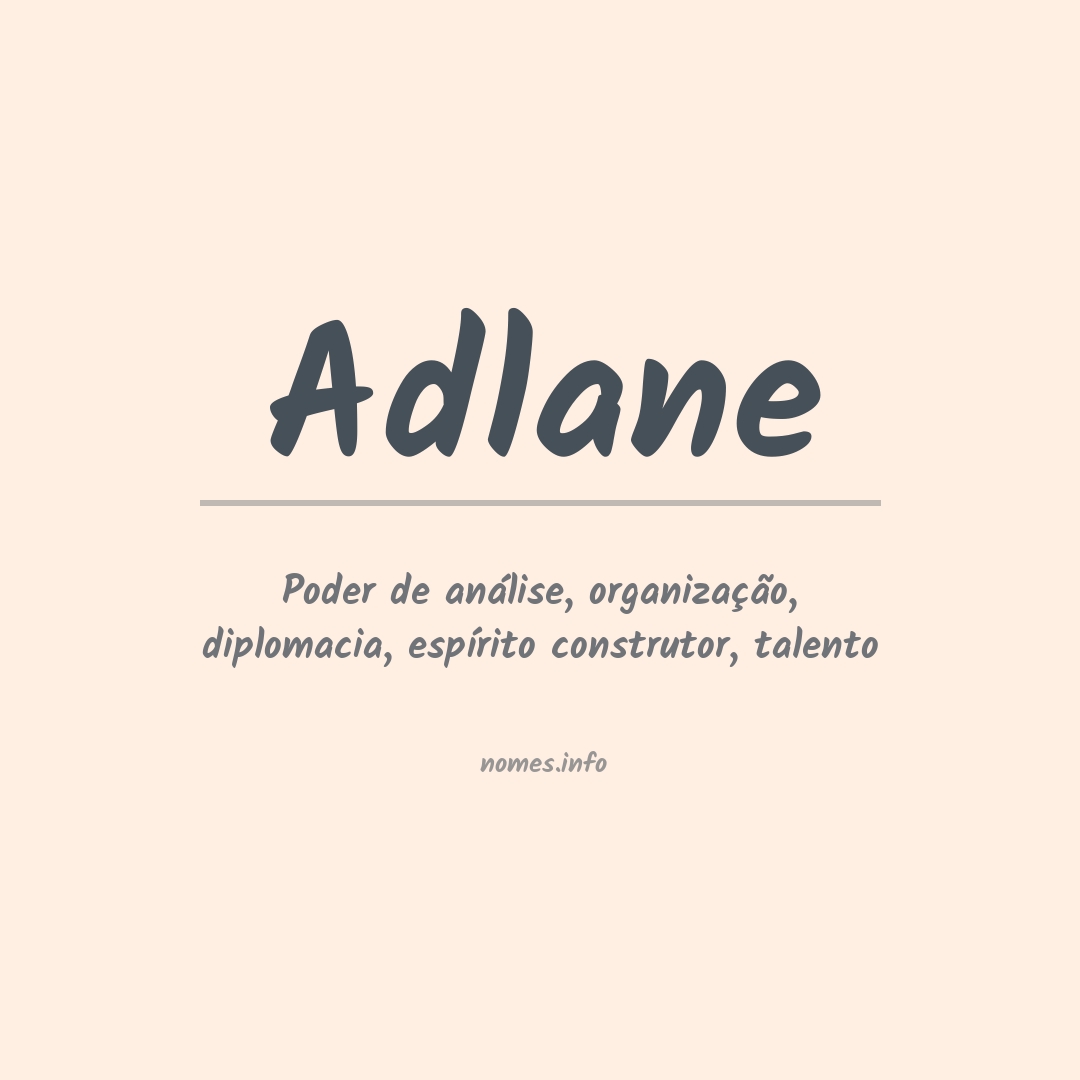 Significado do nome Adlane