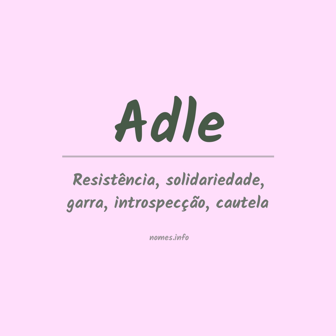 Significado do nome Adle