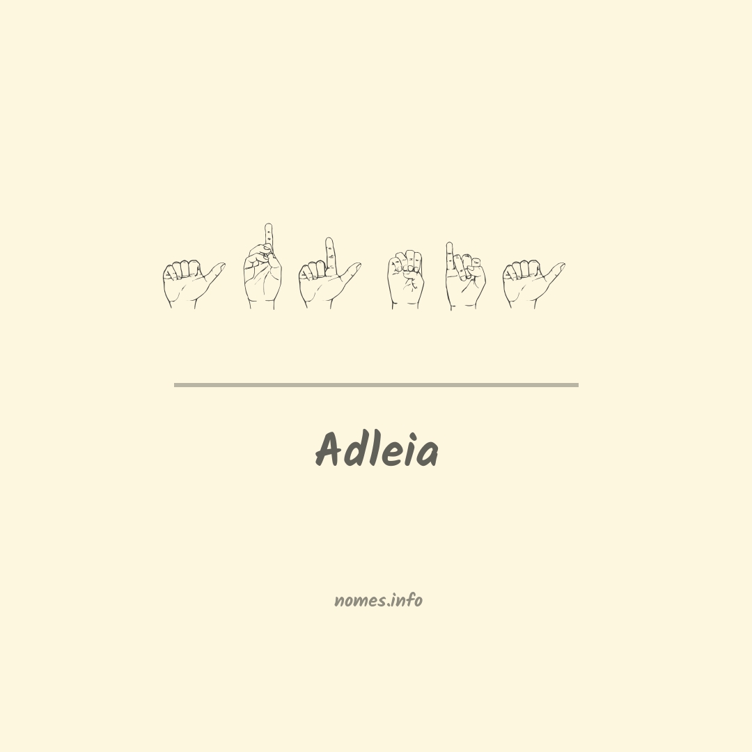 Adleia em Libras