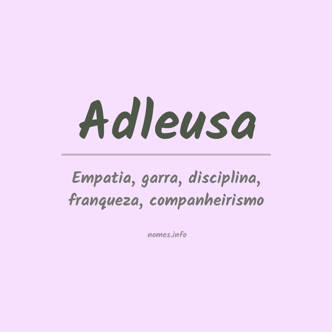 Significado do nome Adleusa