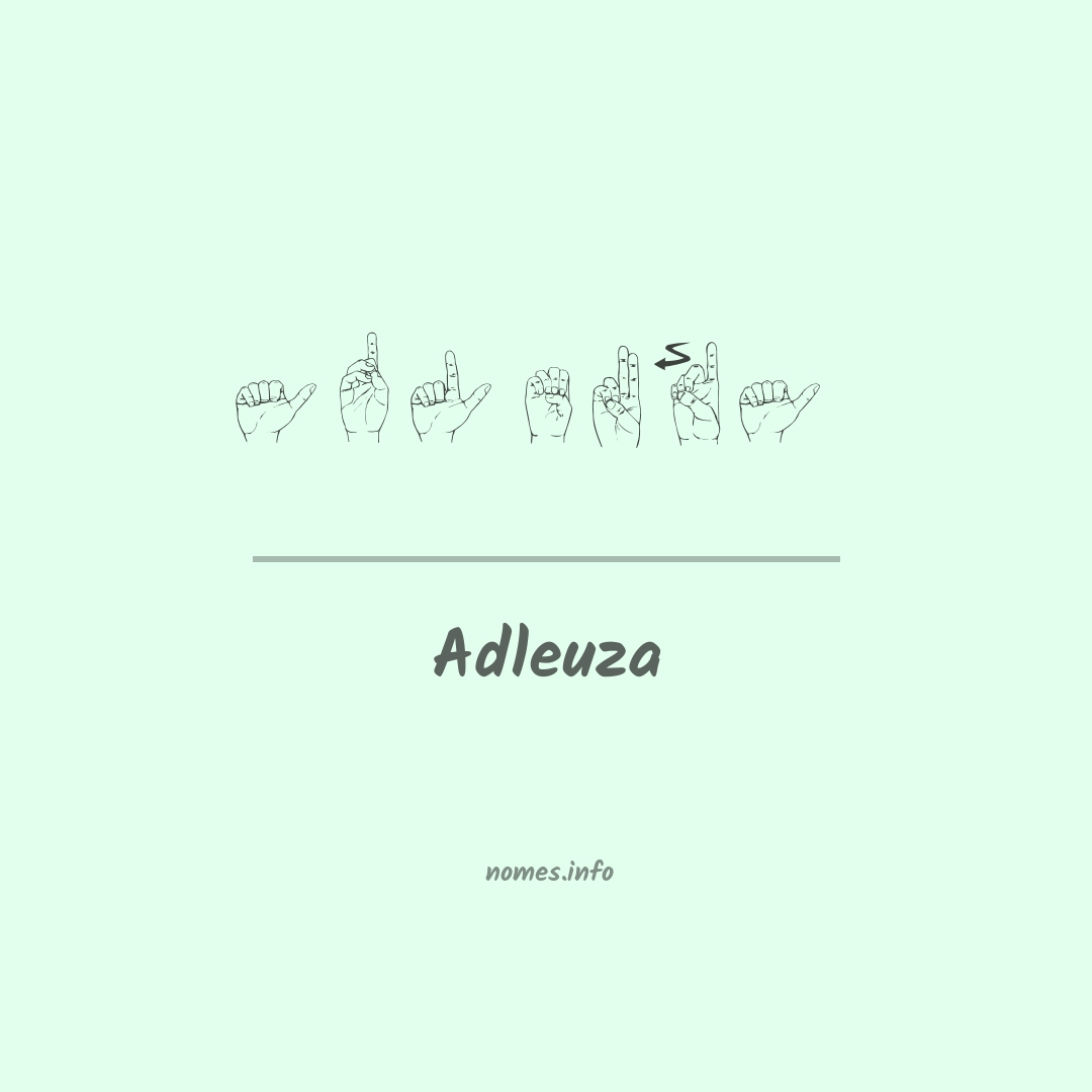 Adleuza em Libras