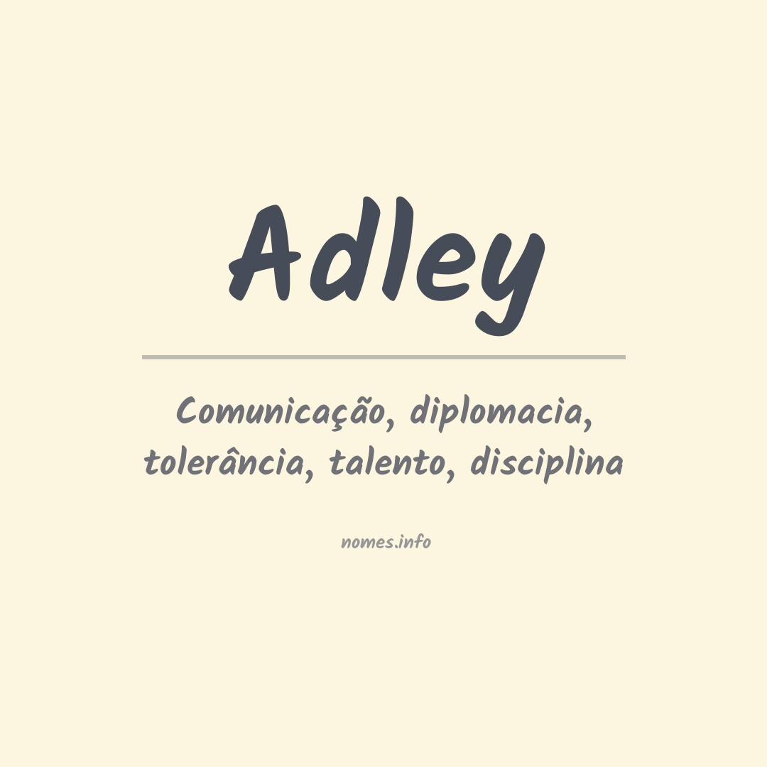 Significado do nome Adley