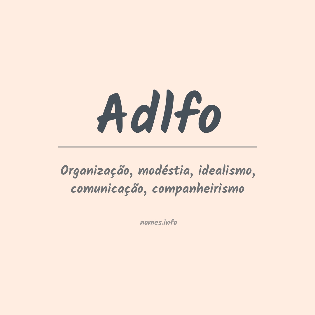 Significado do nome Adlfo