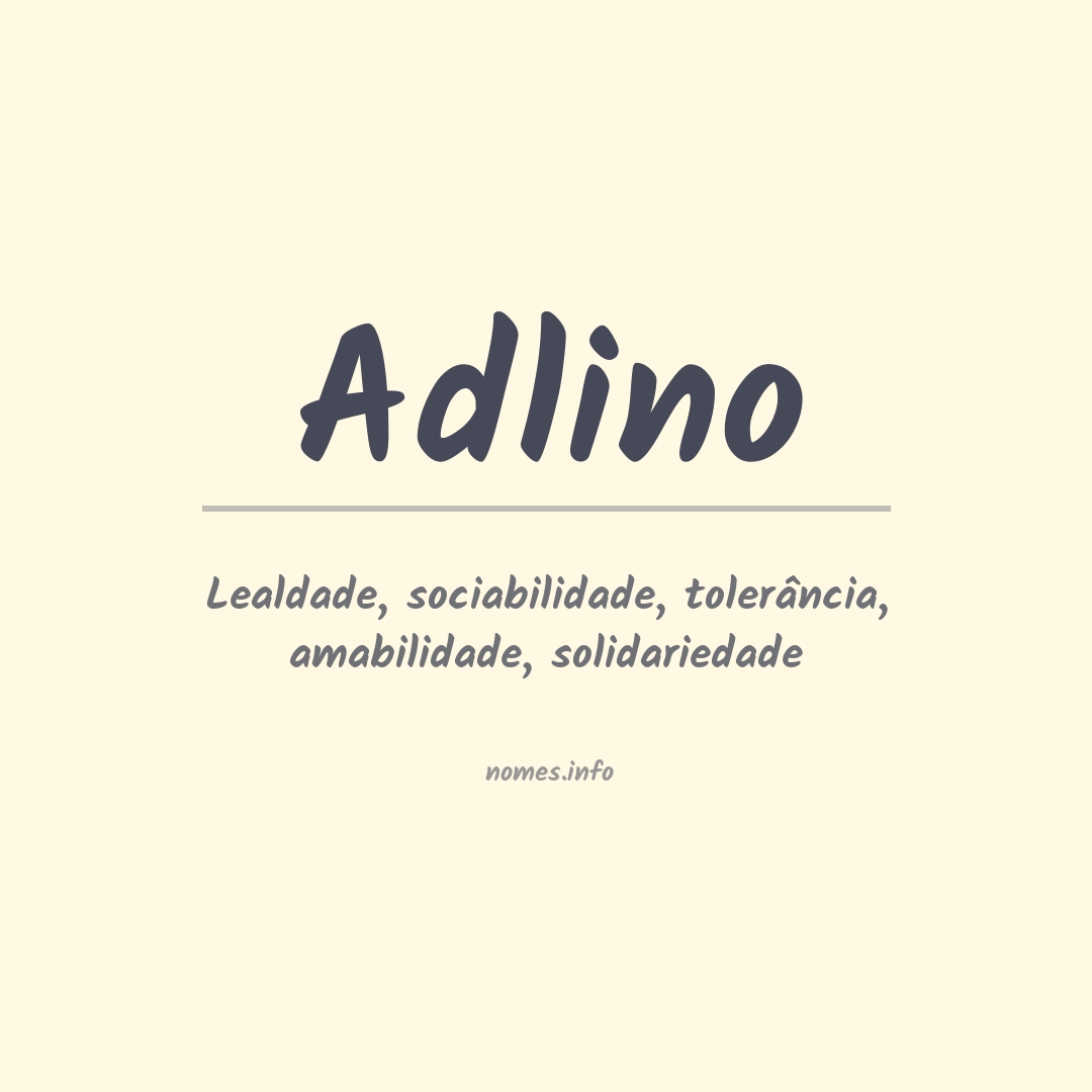 Significado do nome Adlino