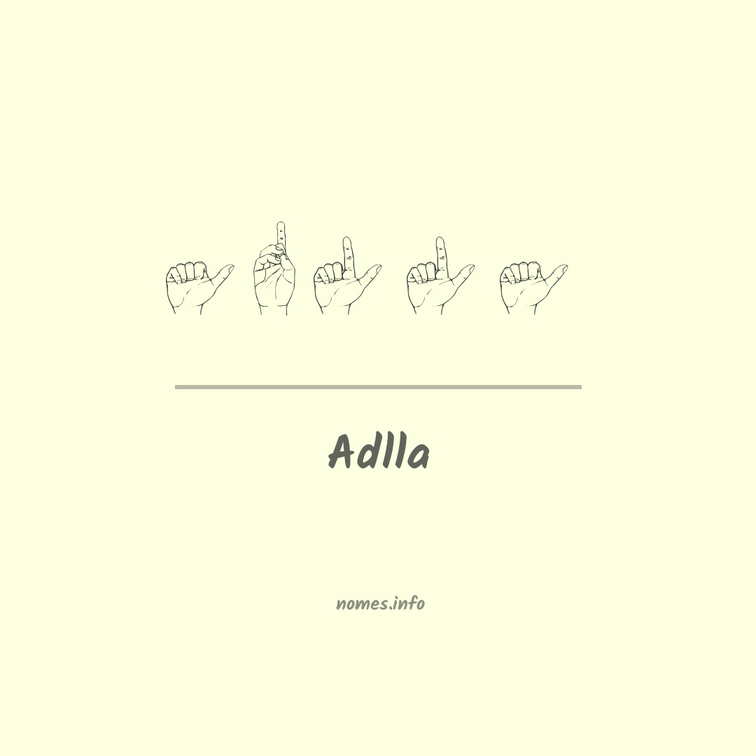Adlla em Libras