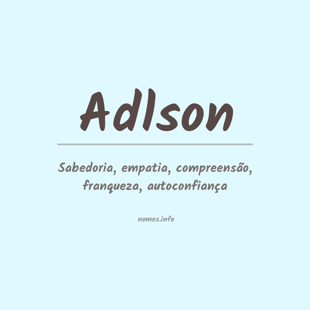 Significado do nome Adlson