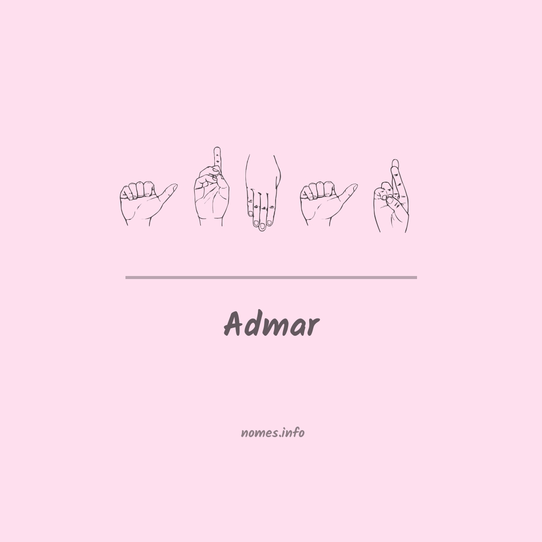 Admar em Libras