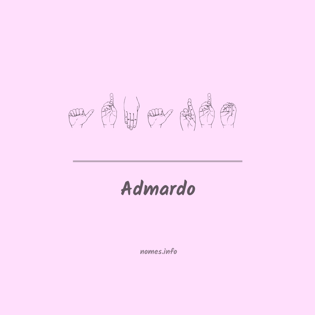 Admardo em Libras