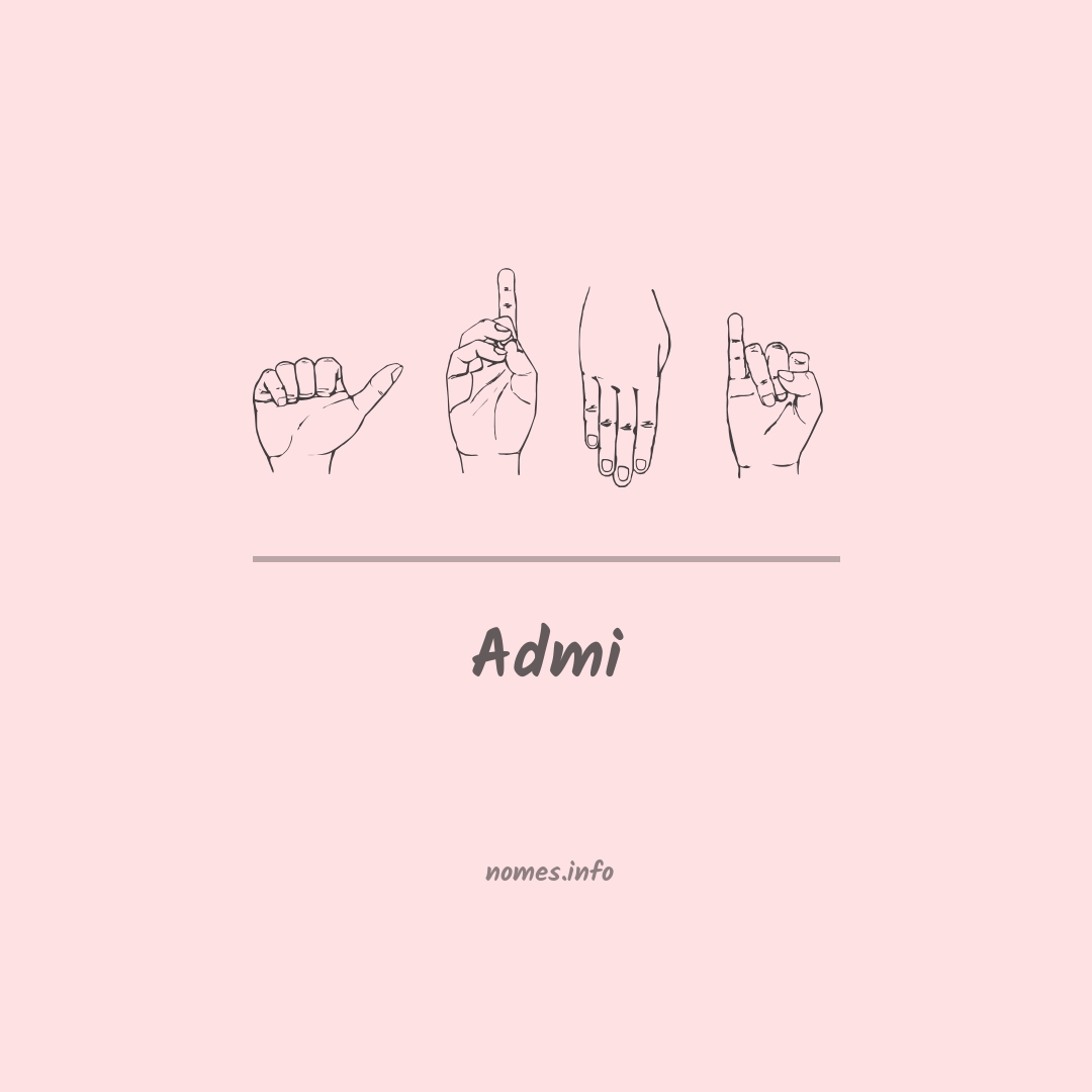 Admi em Libras