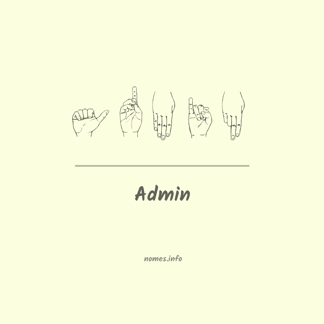 Admin em Libras