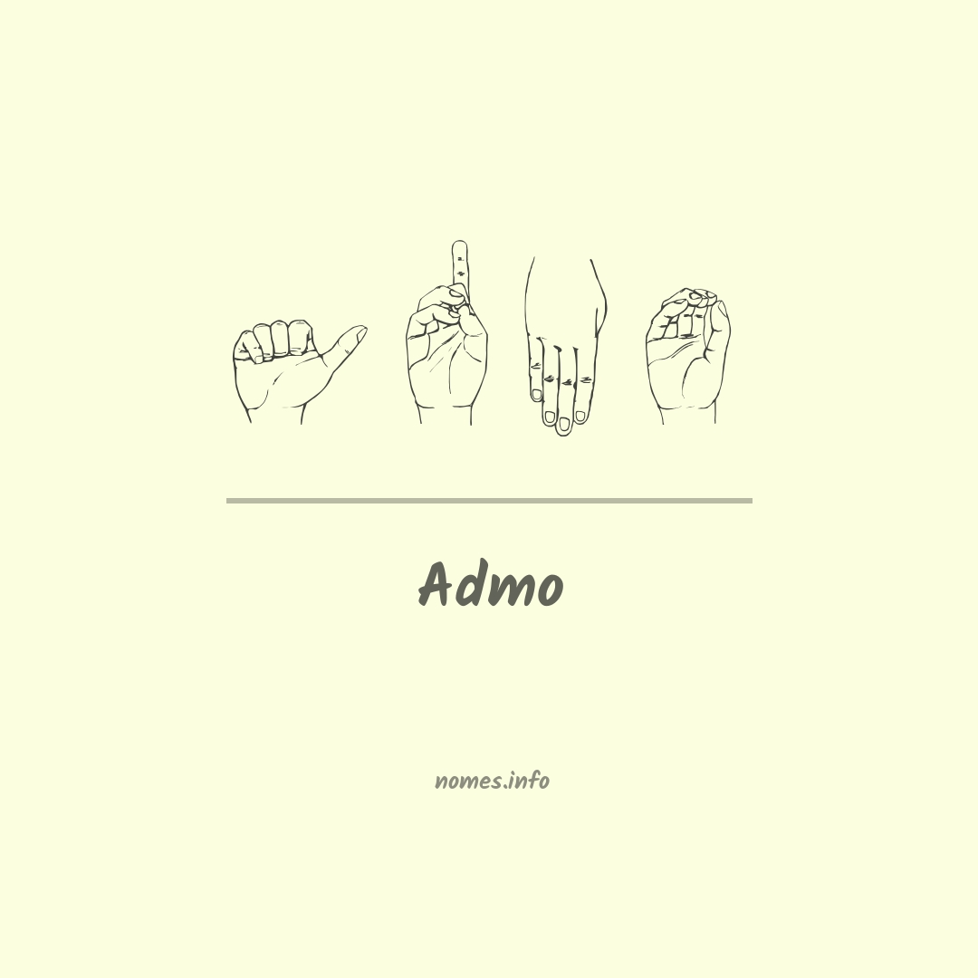 Admo em Libras