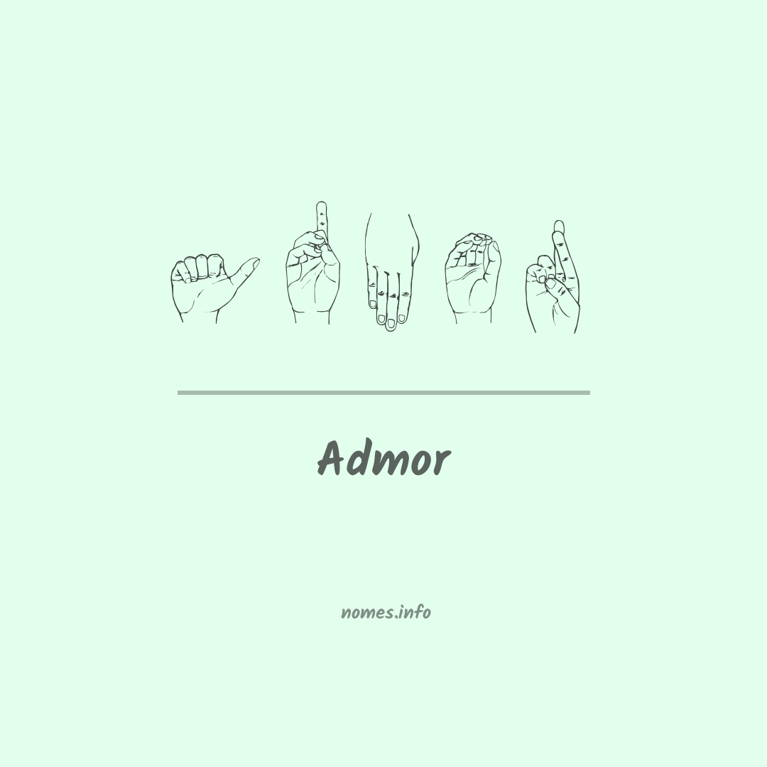 Admor em Libras