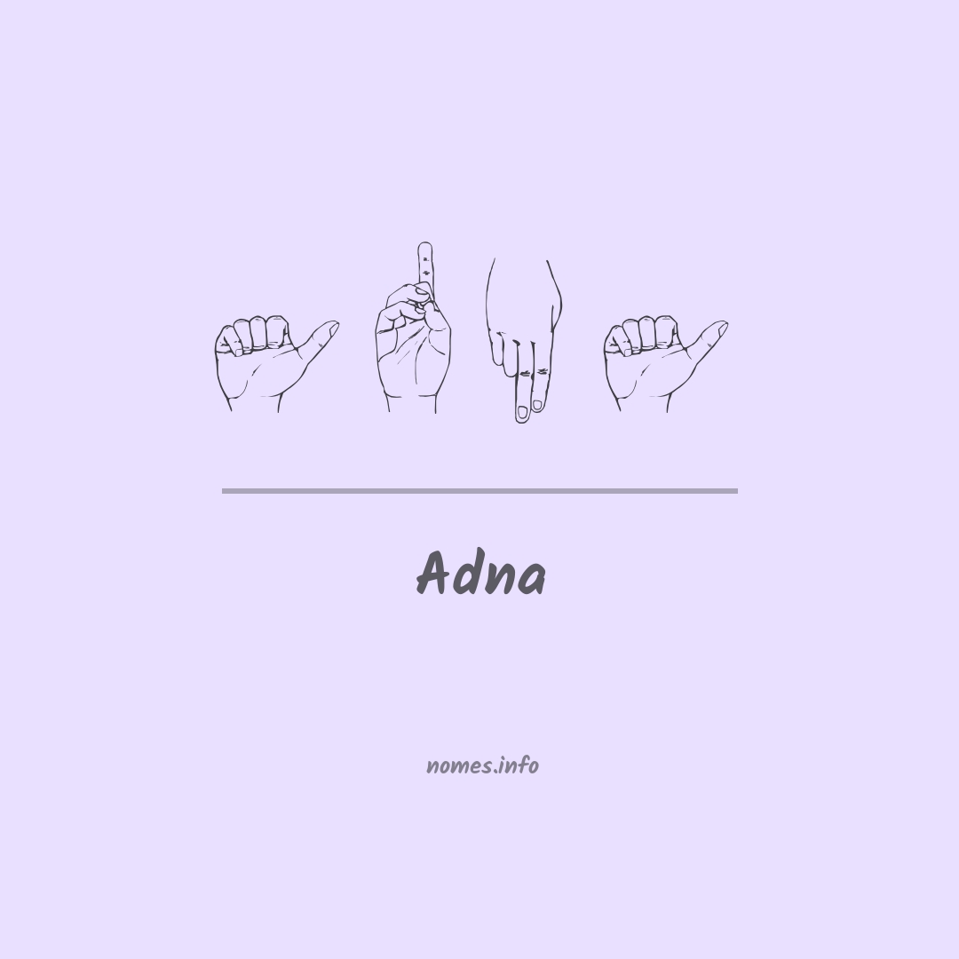 Adna em Libras