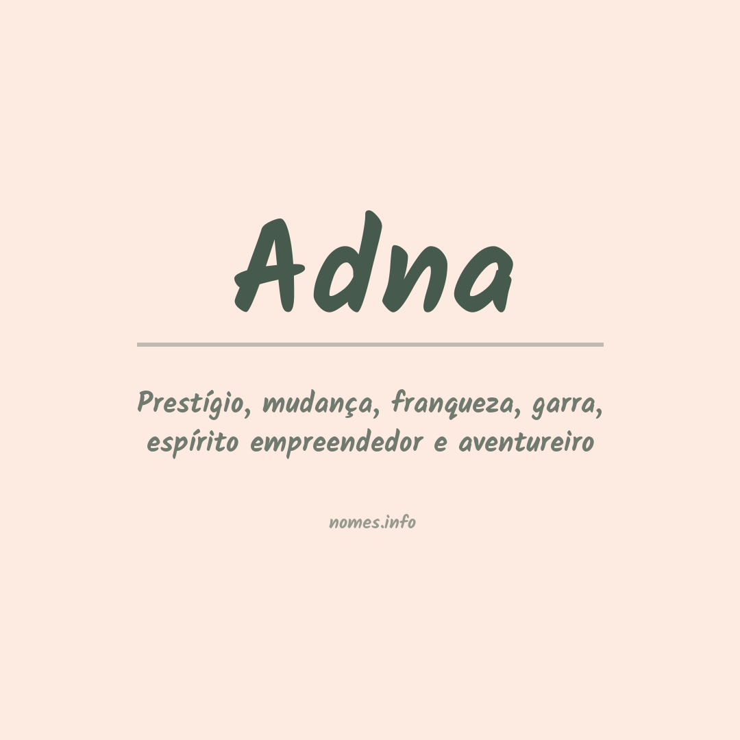 Significado do nome Adna