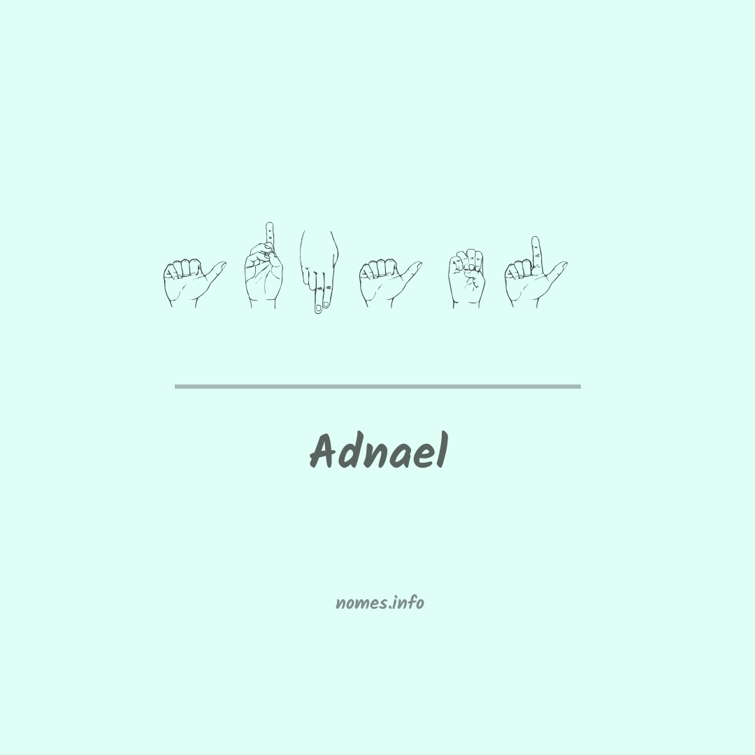 Adnael em Libras