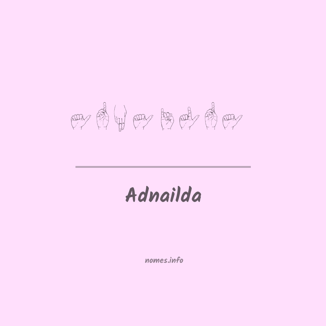 Adnailda em Libras