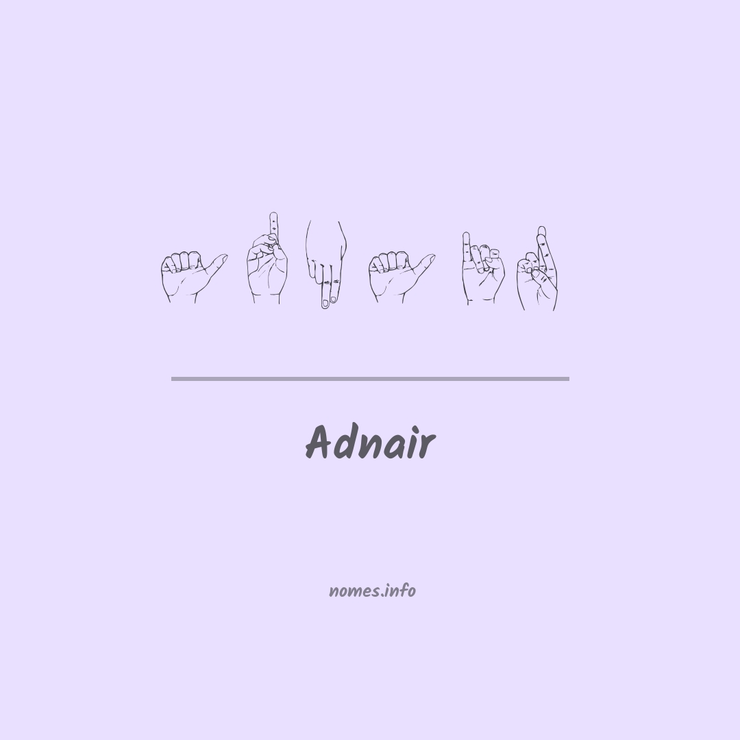 Adnair em Libras