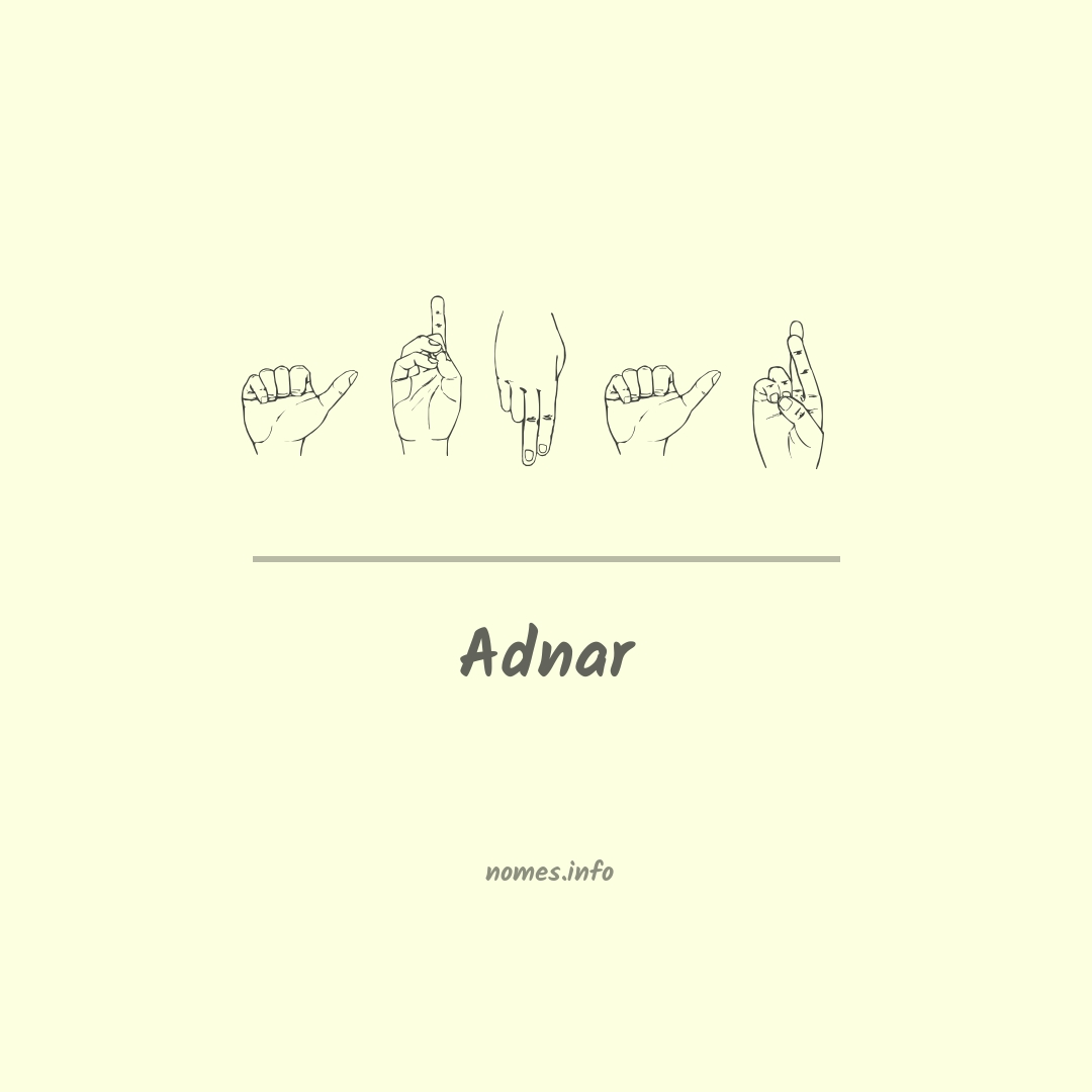 Adnar em Libras