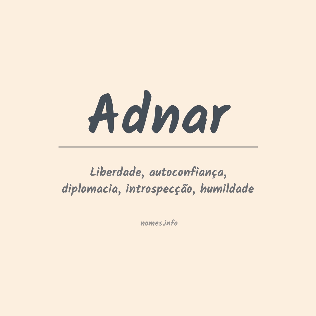 Significado do nome Adnar