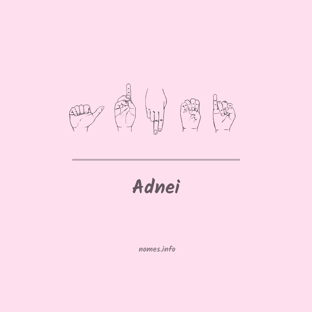 Adnei em Libras