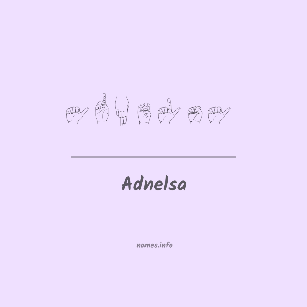 Adnelsa em Libras