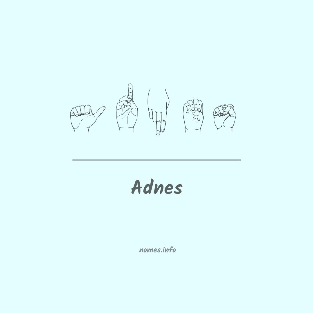 Adnes em Libras