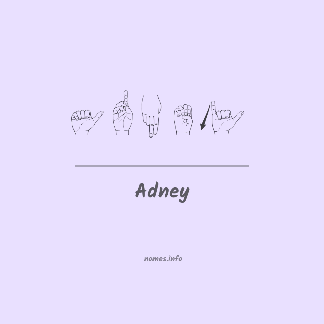 Adney em Libras