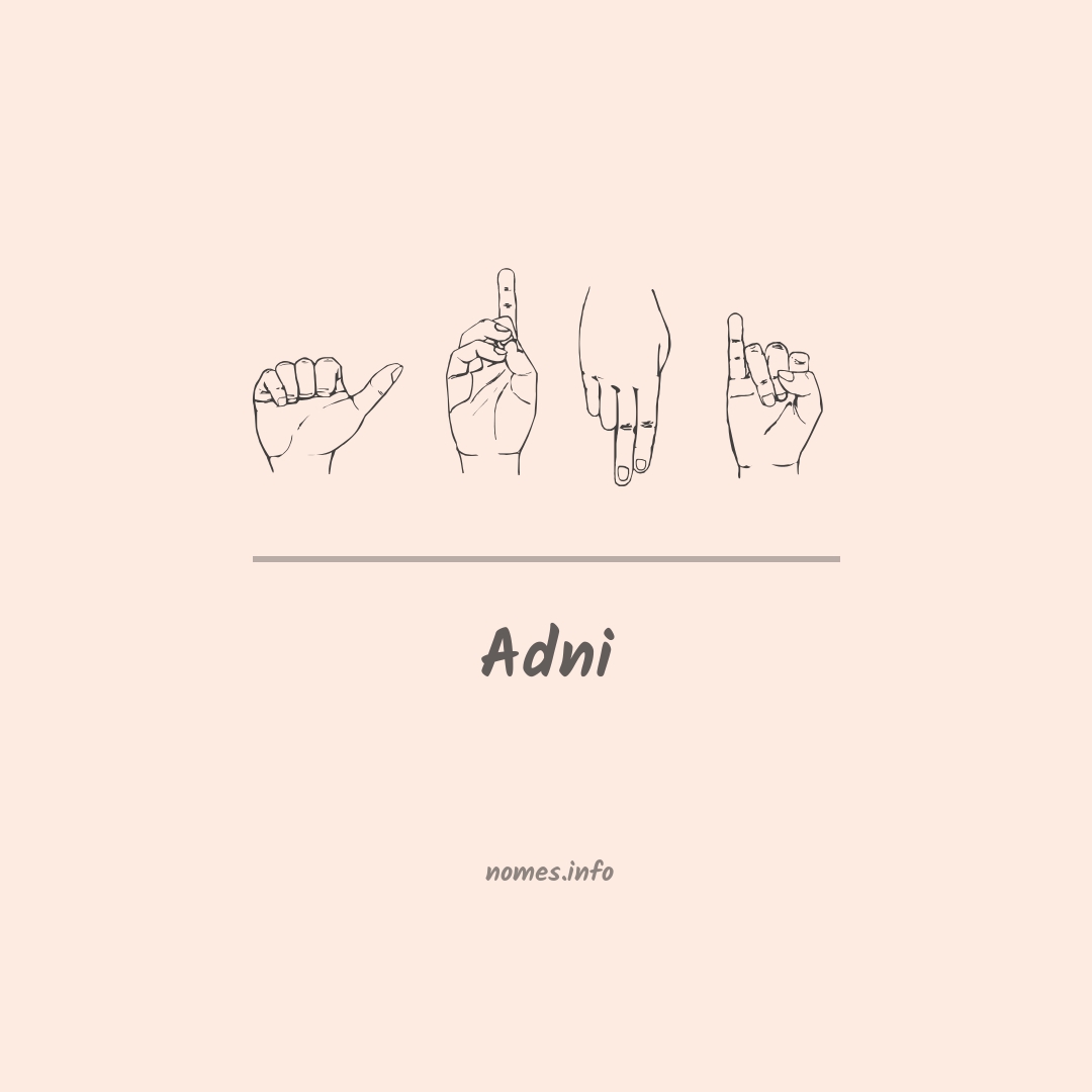 Adni em Libras