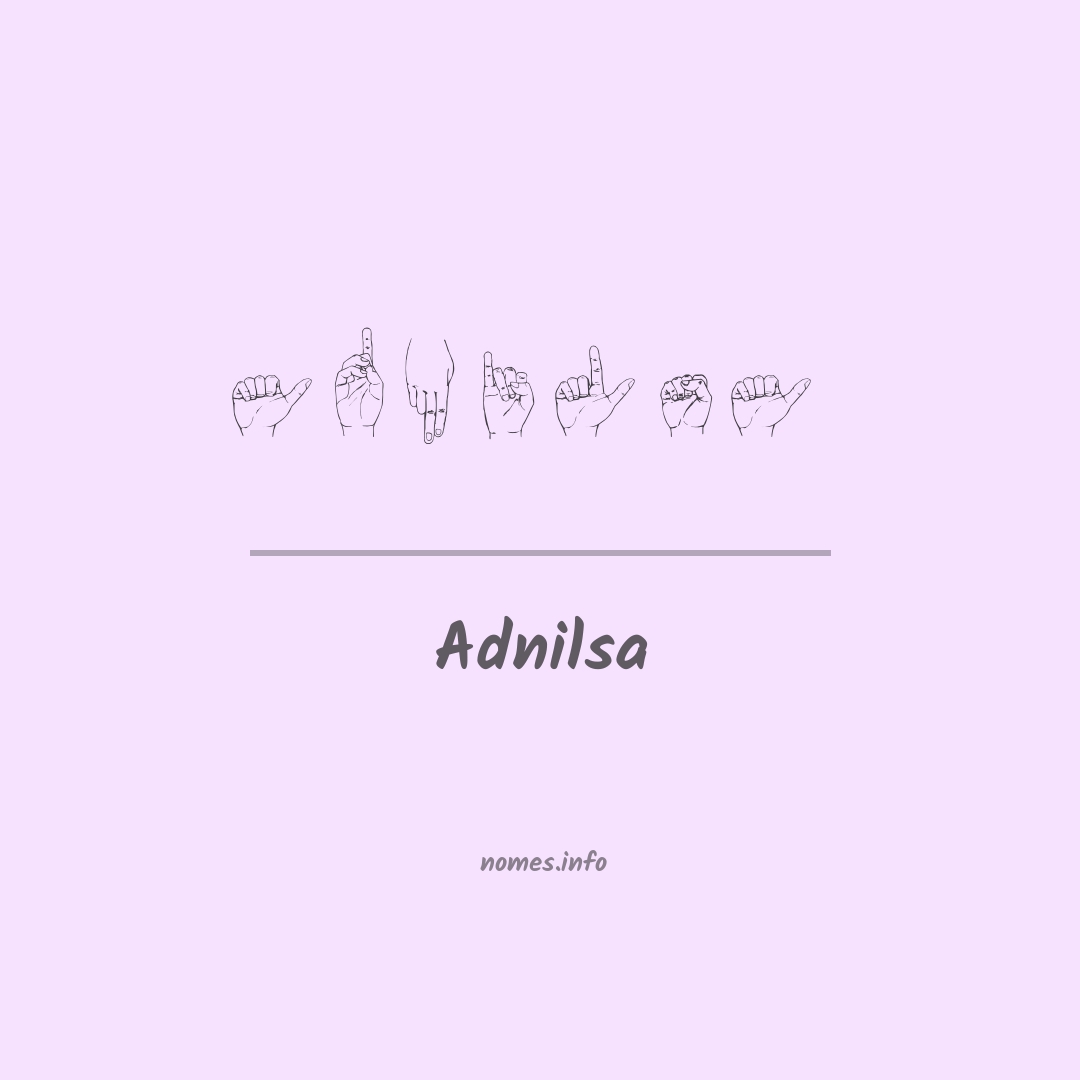 Adnilsa em Libras