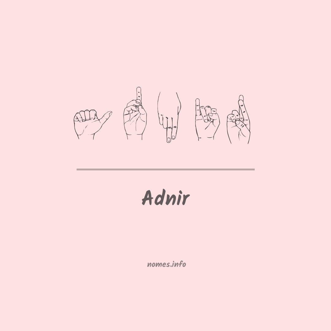 Adnir em Libras